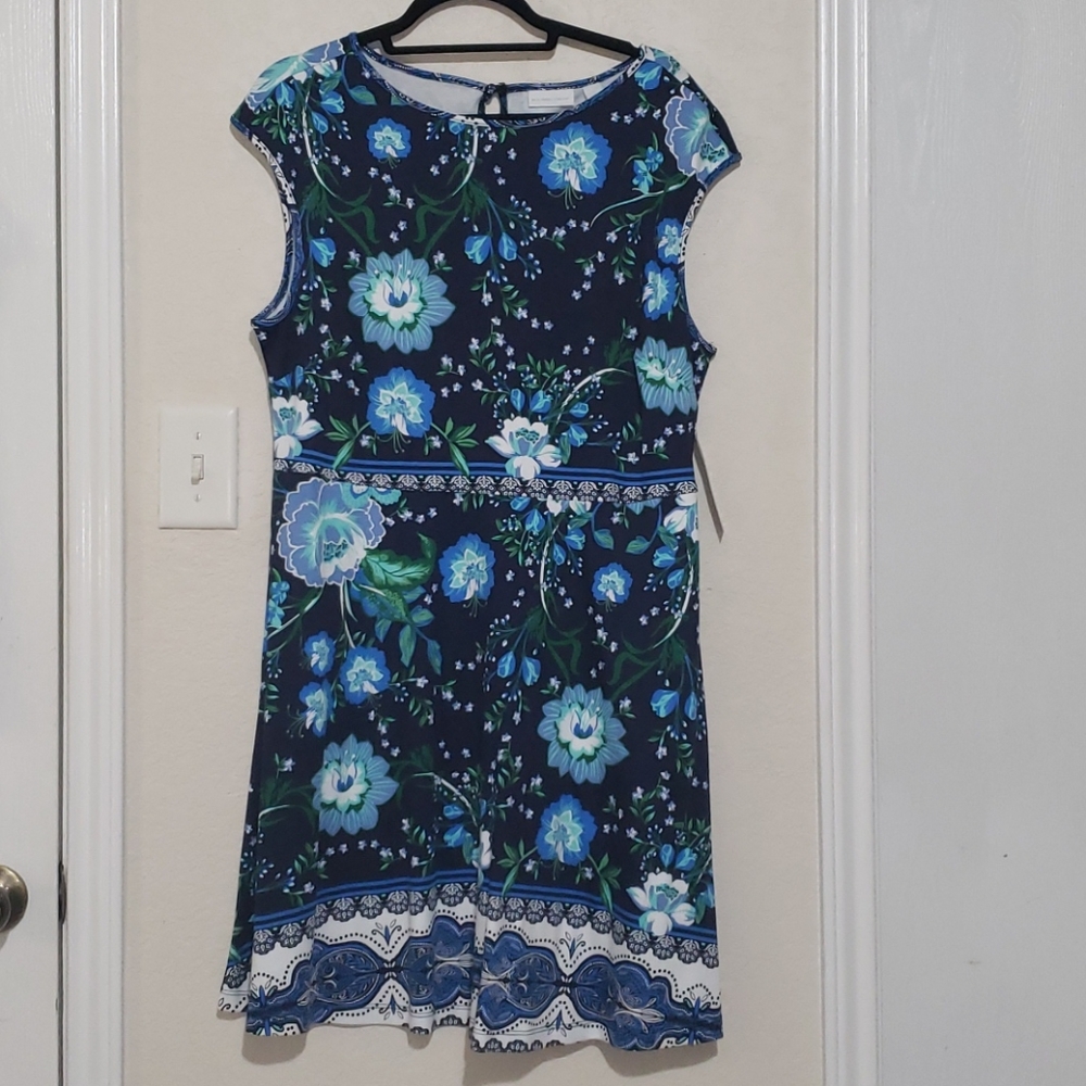 A-line floral dress